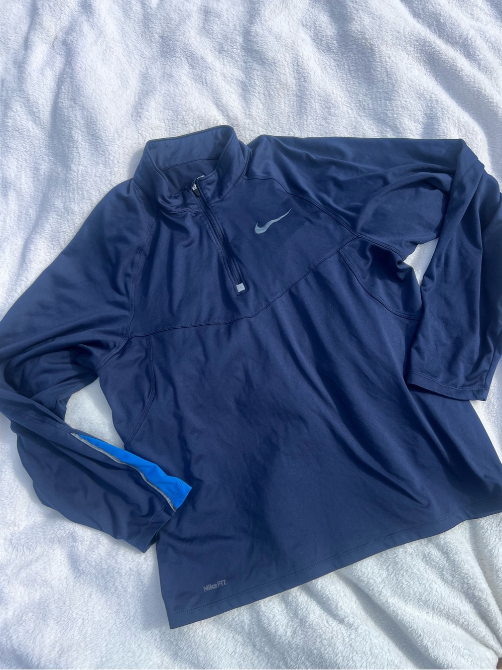 Nike Navy Blue Half-Zip Training Pullover